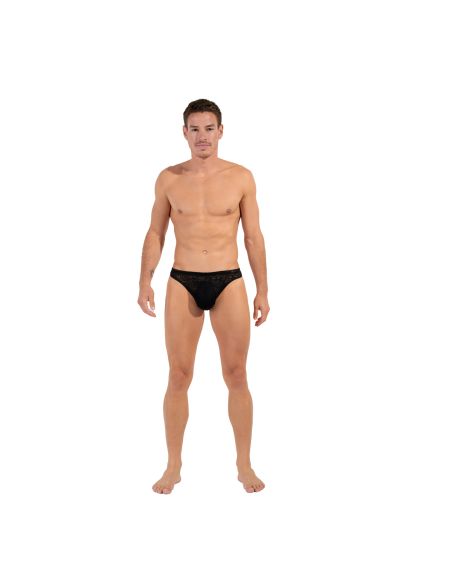 HOM G-String Free Cut Lace Zwart