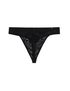 HOM G-String Free Cut Lace Zwart