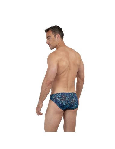 HOM Funky Styles Micro Brief Navy Print