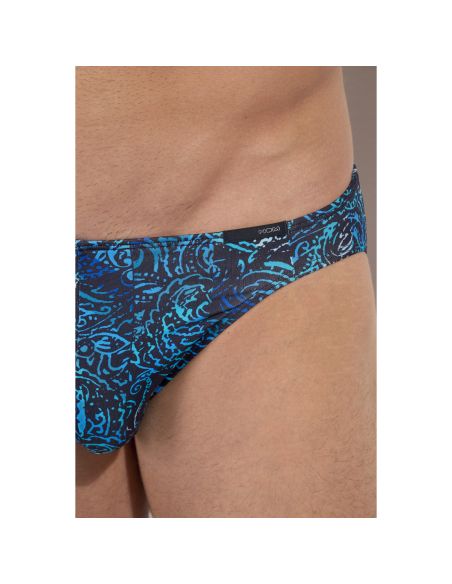 HOM Funky Styles Micro Brief Navy Print