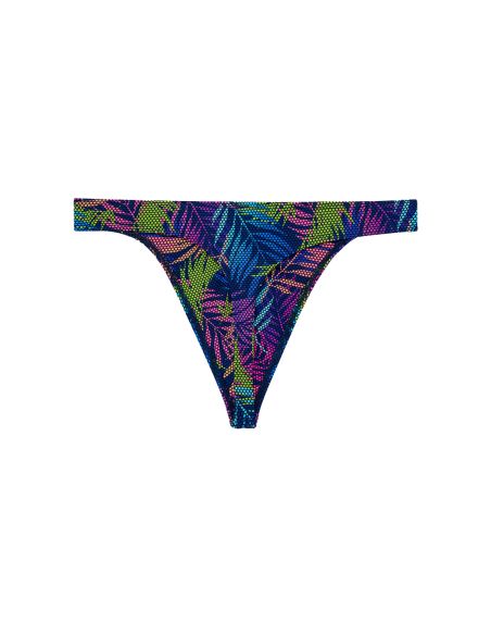 HOM Funky Styles G-String Navy Leaf Print
