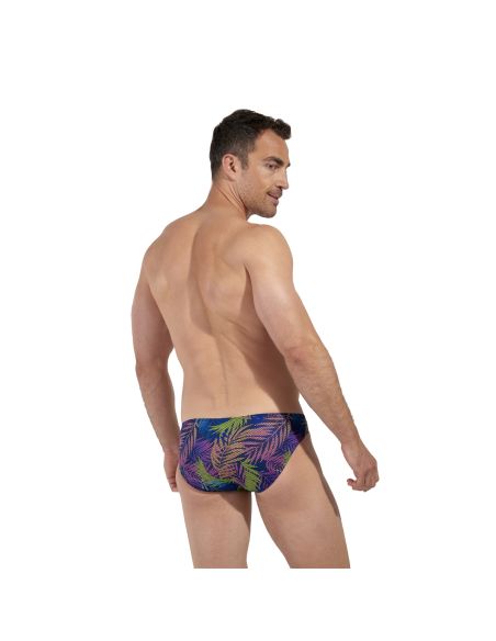 HOM Funky Styles Micro Brief Navy Leaf Print