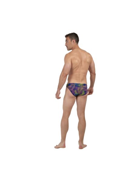 HOM Funky Styles Micro Brief Navy Leaf Print