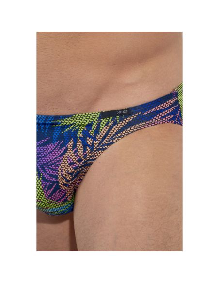 HOM Funky Styles Micro Brief Navy Leaf Print