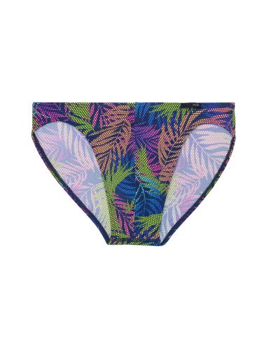 HOM Funky Styles Micro Brief Navy Leaf Print