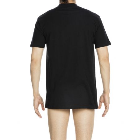 HOM Harro New Shirt Black Round Neck Black