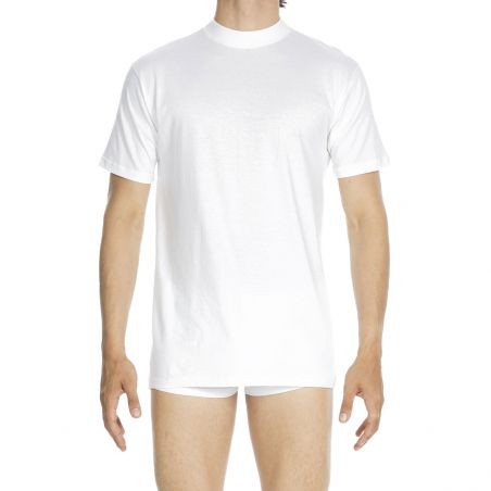 HOM Harro New Shirt Wit Ronde Hals