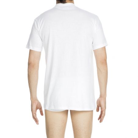 HOM Harro New Shirt Wit Ronde Hals