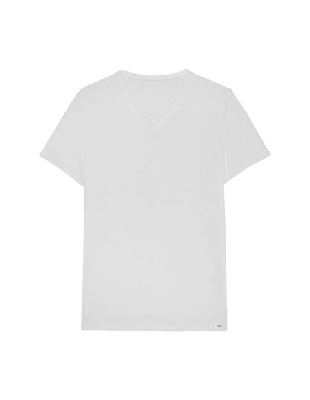 HOM V-Shirt Tencel Soft White
