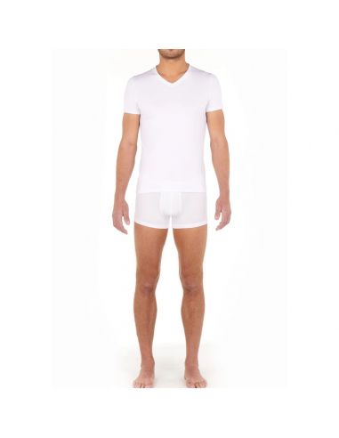 HOM V-Shirt Tencel Soft White