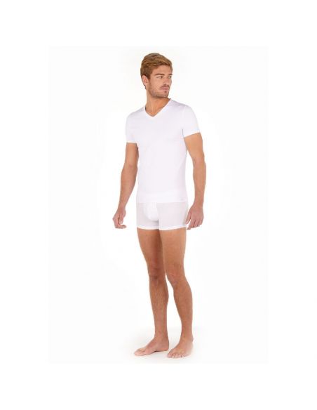 HOM V-Shirt Tencel Soft White