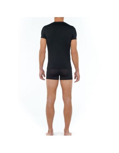 HOM V-Shirt Tencel Soft Zwart